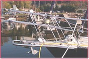 Click to go to our Marine Products page - Custom Bow Pulpit, Sprit, and Anchor Roller System